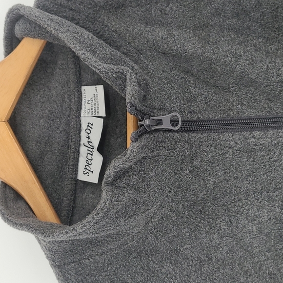 Gray Fleece Zip-Up Vest - Picture 2 of 5